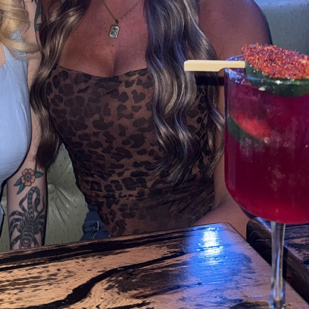 Leopard Print strapless corset  Top - Picture 3 of 3